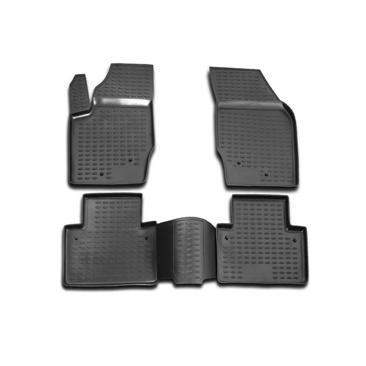 Volvo XC90 Floor Mats - Omac - Rubber TPE - Black - '03-'14